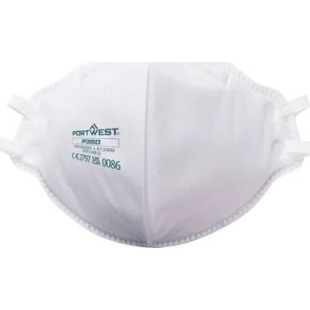 respirátor PORTWEST Respirátor Dolomit P350 FFP3, skládací, plochý, bez ventilku POR-P350