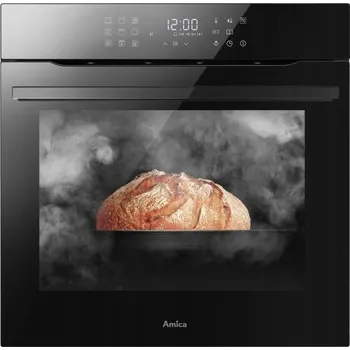 Vestavná trouba Elektrická parní trouba Amica ED975398BA+ 77 l Horkovzdušná Černá