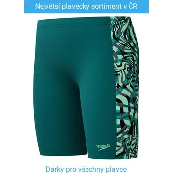 Chlapecké plavky Speedo Digital Allover Panel Jammer Green 128cm