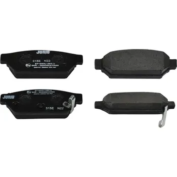 Brzdová destička Sada brzdových destiček, kotoučová brzda JURID 571943J