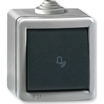 vypínač Tlačítkový spínač pro zvonek, ARMOR LINE IP55, 286.1A, antracit