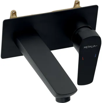 Vodovodní baterie NOVASERVIS Baterie Novaservis Metalia 58 umyvadlová, podomítková, ECO, černá, 58200,5 58200,5