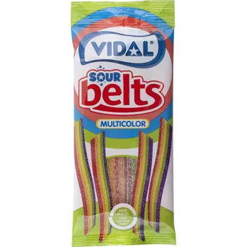Bonbon Vidal multicolor pásky 90g sáčky