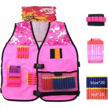 Dětská zbraň Vesta Nerf pro dívky růžová