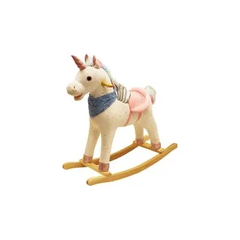 Dětské chodítko Jednorožec houpací s efekty duhový 74x30x65 cm