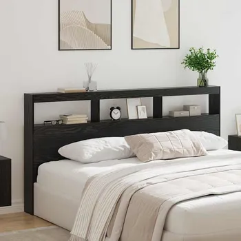 Ložnice Čelo postele Černý dub 200 x 17 x 102 cm kompozitní dřevo