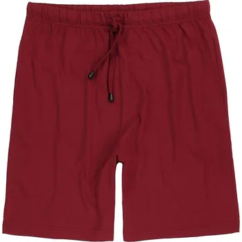 Pánské kraťasy Adamo velké bavlněné krátké šortky 119212-590 bordó (5XL)