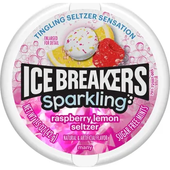 Bonbon Ice Breakers šumivé mentolky s příchutí maliny a citronu 42 g