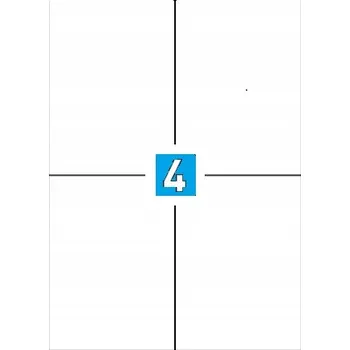 Samolepící etiketa Samolepicí etikety 100 listů A4 pro všechny tiskárny 105x148,5mm -4-