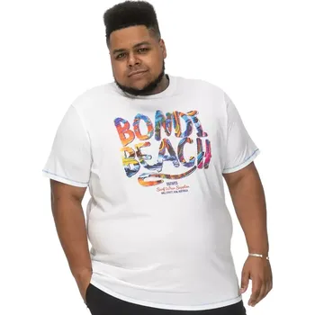 Pánské tričko Velká pánská tričko pro muže Duke D555 Sydney bílá (6XL)