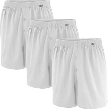 Pánské spodní prádlo Velké volné pánské boxerky Adamo 129610-100 3ks bílé (5XL)