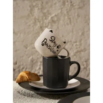 Stolování Sinsay - Hrnek s oušky - černá - 235EI-99P - 235EI-99P-ONE