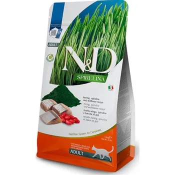 Krmivo pro kočku N&D SPIRULINA Cat GF Herring & Wolfberry Adult 1,5 kg