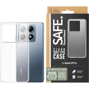 Pouzdro na mobilní telefon PanzerGlass SAFE Hardcase pro Xiaomi 14T Pro čirá (20879960917)