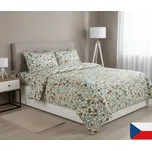 Bavlněné povlečení Babičina zahrada žlutá Velikost: 70x90, 140x220 cm