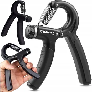 Posilovač prstů a zápěstí s nastavitelným odporem 5-60 kg - gripper pro rehabilitaci a cvičení