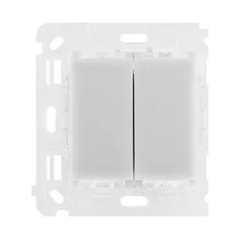 vypínač Dvojitý vypínač Klasik Kontakt-simon bílý ST2S