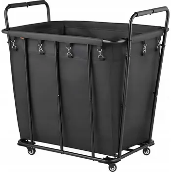 Koš na prádlo VEVOR Koš na prádlo 300 l, vozík na prádlo s vyjímatelným vakem na prádlo