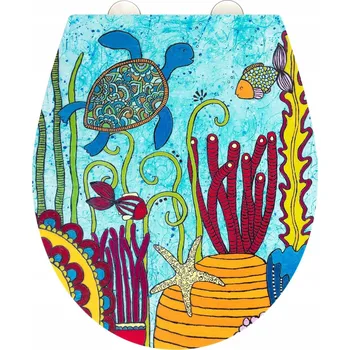 WC sedátko Sedátko na WC Wenko Sea, vícebarevné, duroplast