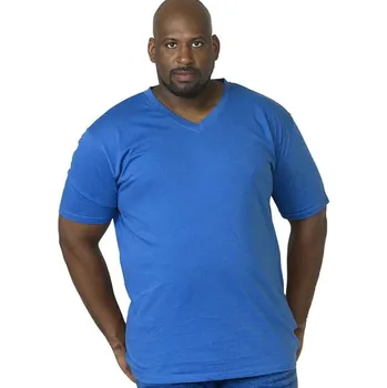 Pánské tričko Velká modrá košile Duke D555 Signature s výstřihem do V (8XL)