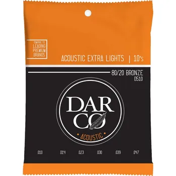 Struna pro kytaru a smyčcový nástroj Darco 80/20 Bronze Extra Struny pro akustickou kytaru