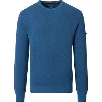 Pánský svetr Velký pánský jednobarevný svetr přes hlavu Redmond 628-121 modrá (6XL)