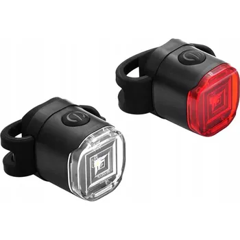 Cyklosvítilna Sada světel na kolo (přední + zadní) JY-6249-D 2F USB