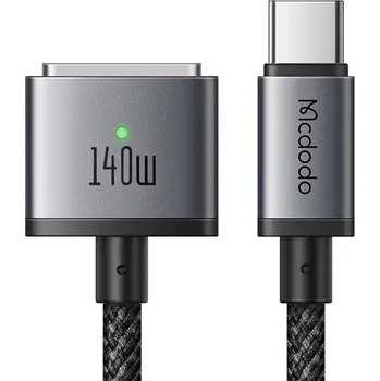 Náhradní díl pro mobilní telefon Mcdodo – magnetický kabel (CA-1470) – USB-C na MagSafe 3, 140W, LED indikátor, 2m – černý