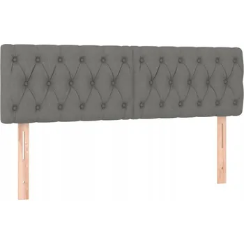 Stylové čelo postele nastavitelné Taupe 144x7x78/88 cm Látka