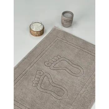 Koupelnová předložka Koupelnová předložka 50×70 cm 700 g/m2 100% bavlna Silná Luxusní Světle Béžová