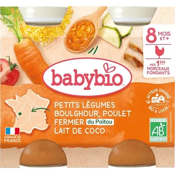 Dětská výživa BabyBio Příkrm od 8 měsíců 200 g kuřecí maso, těstoviny