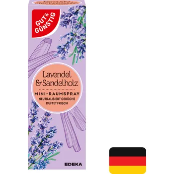 Osvěžovač vzduchu Gut & Günstig osvěžovač vzduchu mini spray 25 ml Lavendel & Sandelholz náplň (Dovoz: Německo)