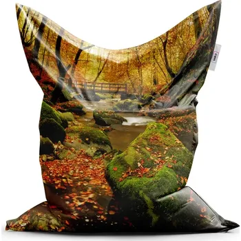 Sedací pytel Sablio Sedací vak Classic Most v lese - 150x100 cm