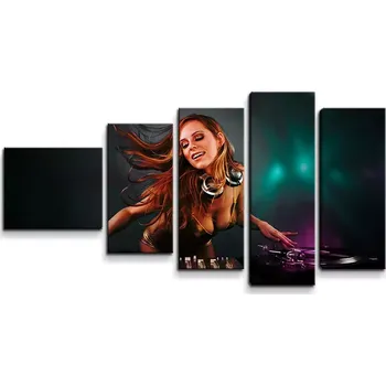 Obraz Sablio Obraz - 5-dílný DJka - 100x60 cm
