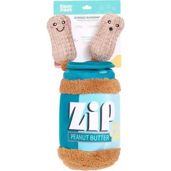 Hračka pro psa Hračka ZIPPY PAWS plyš - Bunji Burrow Arašídové máslo 22cm