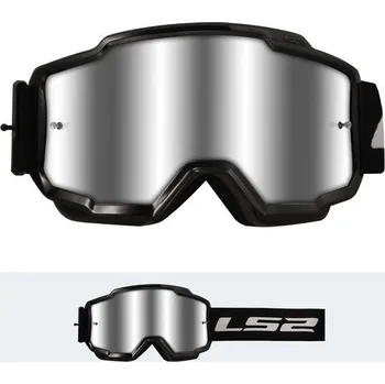 Motocyklové brýle LS2 CHARGER GOGGLE BLACK WITH SILVER VISOR