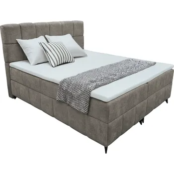 Postel Boxspringová postel, 160x200, hnědošedá taupe, ALMA