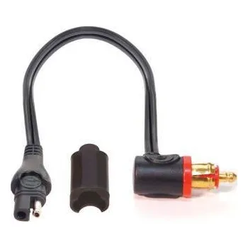 Nabíječka autobaterie OPTIMATE kabel s redukcí na DIN zásuvku (90 stupňů) pro CAN-BUS BMW, Triumph, Ducati, SAE konektor (délka 15CM)