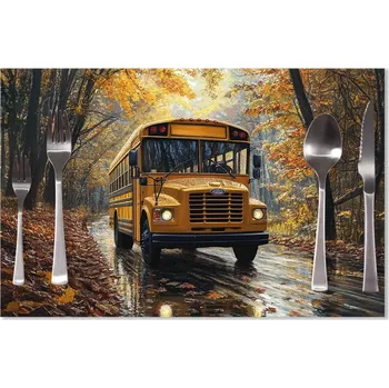 prostírání Sablio Prostírání Žlutý školní autobus: 40x30cm
