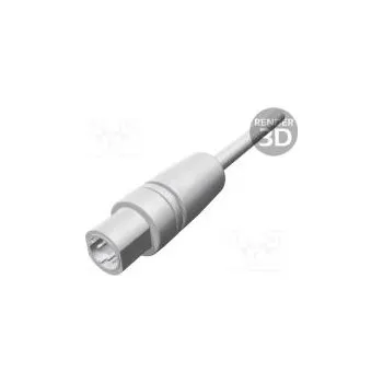 Elektrická zásuvka Zástrčka M12 PIN 4 vidlice kód D-Ethernet na kabel IP54 250V