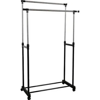 Věšák Dvojitý stojan na šaty věšák