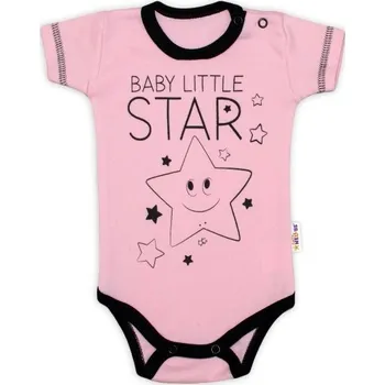 Kojenecké oblečení Body krátký rukáv Baby Nellys, Baby Little Star - růžové, vel. 68 - 62 (2-3m)