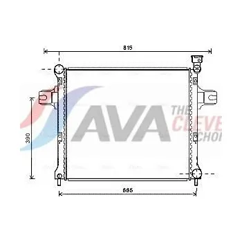 Chladič motoru Chladič, chlazení motoru AVA JE2059