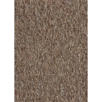 Koberec Breno Metrážový koberec BRIGHTON 91 hnědý, šíře 400 cm, Hnědá