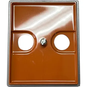 Elektrická zásuvka Kryt zásuvky televizní a rozhlasová ABB Element-Time 5011E-A00200 07 - karamelová/ledová šedá