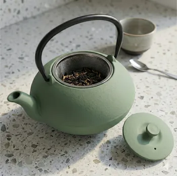 AROMELIO Litinová čajová konvice s filtrem NOMI, 800 ml, zelená