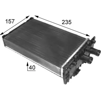 Výměník tepla Výměník tepla, vnitřní vytápění MAHLE 8FH 351 024-431