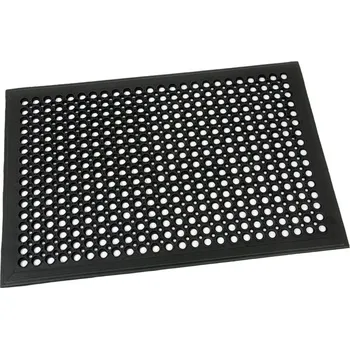 Rohožka Gumová venkovní vstupní rohož s obvodovou hranou FLOMA Dirt Catcher - 60 x 90 x 1,4 cm