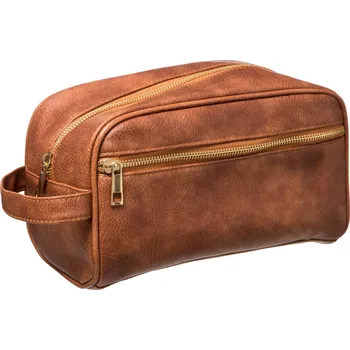 Kosmetická taška 5Five Simply Smart pánská toaletní taška hnědá
