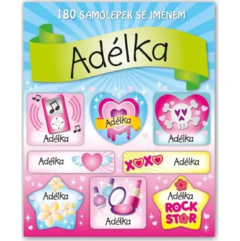 samolepka Veselé nálepky samolepky se jménem Adélka